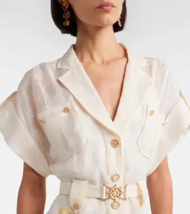 Zimmermann Como printed linen and silk shirt dress | Thumbnail 2 Zimmermann Como printed linen and silk shirt dress | Thumbnail 2