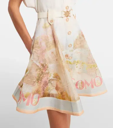 Zimmermann Como printed linen and silk shirt dress | Thumbnail 4 Zimmermann Como printed linen and silk shirt dress | Thumbnail 4