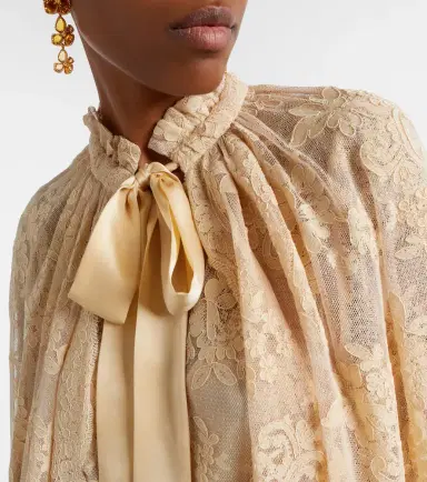 Zimmermann Como silk-trimmed lace cape | Thumbnail 2