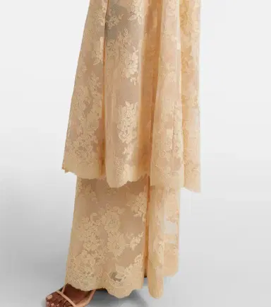Zimmermann Como silk-trimmed lace cape | Thumbnail 5