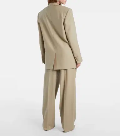 Saint Laurent Wool and silk wide-leg pants | Thumbnail 5