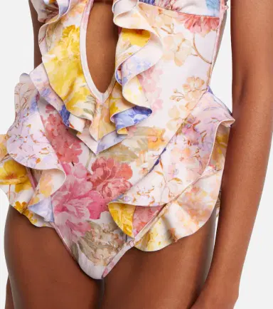 Zimmermann Como floral ruffled swimsuit | Thumbnail 2 Zimmermann Como floral ruffled swimsuit | Thumbnail 2