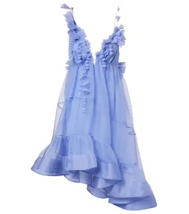 Zimmermann Como asymmetric floral-appliqué silk minidress | Thumbnail 1 Zimmermann Como asymmetric floral-appliqué silk minidress | Thumbnail 1