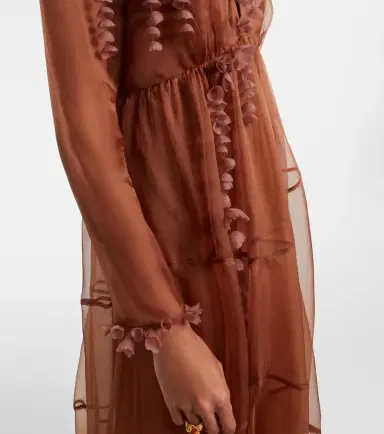 Zimmermann Como floral-appliqué silk maxi dress | Thumbnail 4
