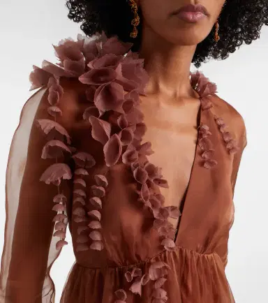 Zimmermann Como floral-appliqué silk maxi dress | Thumbnail 5