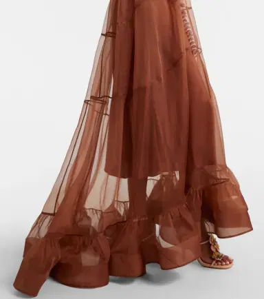 Zimmermann Como floral-appliqué silk maxi dress | Thumbnail 6