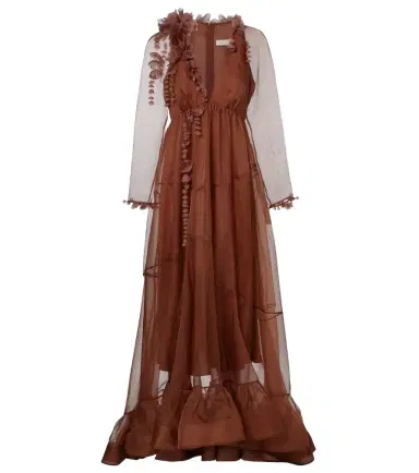 Zimmermann Como floral-appliqué silk maxi dress | Thumbnail 1