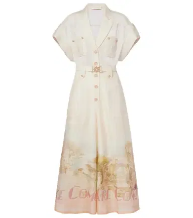 Zimmermann Como linen and silk jumpsuit | Thumbnail 1 Zimmermann Como linen and silk jumpsuit | Thumbnail 1