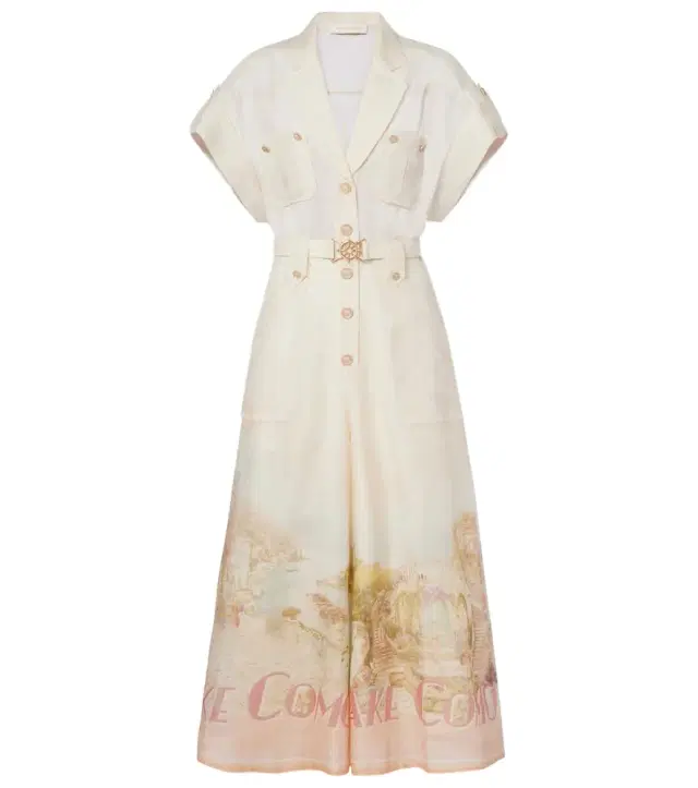 Zimmermann Como linen and silk jumpsuit