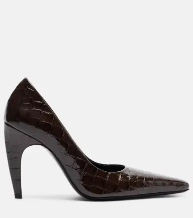 Jude Fame 105 croc-embossed leather pumps | Thumbnail 3