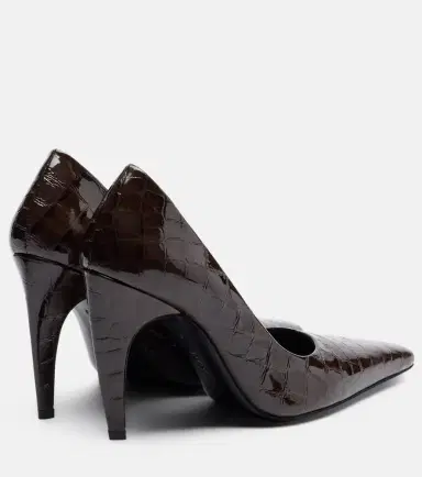 Jude Fame 105 croc-embossed leather pumps | Thumbnail 4
