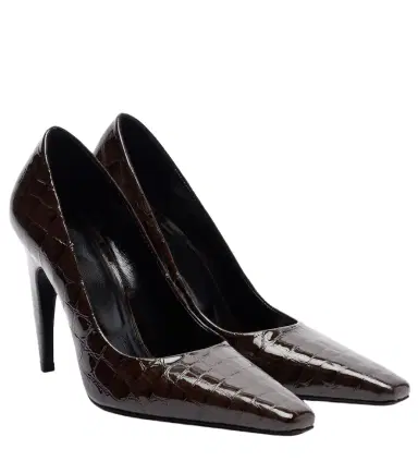 Jude Fame 105 croc-embossed leather pumps | Thumbnail 1