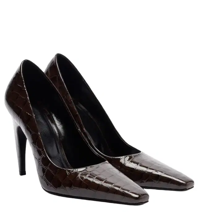 JUDE Fame 105 croc-embossed leather pumps