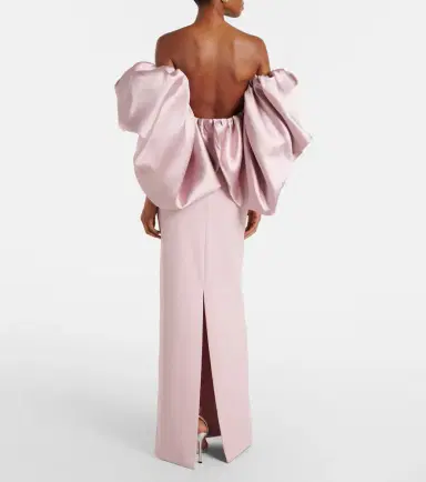 Solace London Floris satin-trimmed off-shoulder gown | Thumbnail 7 Solace London Floris satin-trimmed off-shoulder gown | Thumbnail 7
