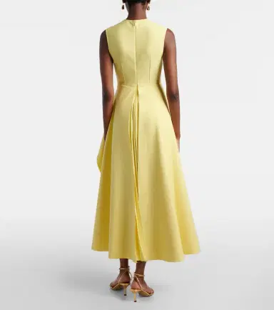 Solace London Severny draped pleated midi dress | Thumbnail 4