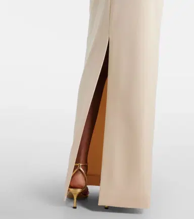 Solace London Floris strapless satin and crêpe gown | Thumbnail 4 Solace London Floris strapless satin and crêpe gown | Thumbnail 4