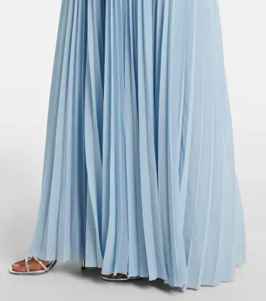 Solace London Claudette satin-trimmed bustier gown | Thumbnail 6