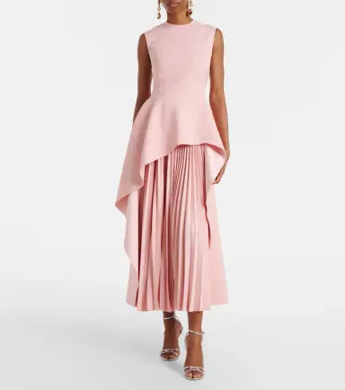 Solace London Severny pleated layered midi dress | Thumbnail 2