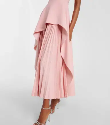 Solace London Severny pleated layered midi dress | Thumbnail 4