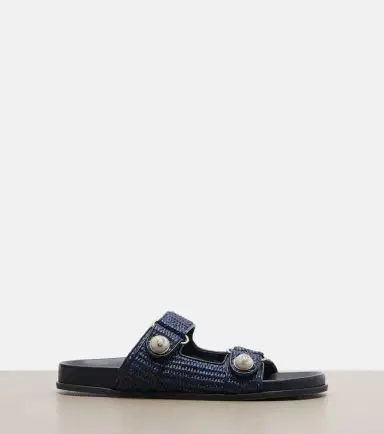 Jimmy Choo Fayence raffia-effect sandals | Thumbnail 3