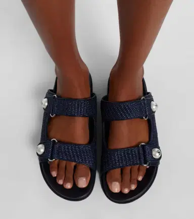 Jimmy Choo Fayence raffia-effect sandals | Thumbnail 5