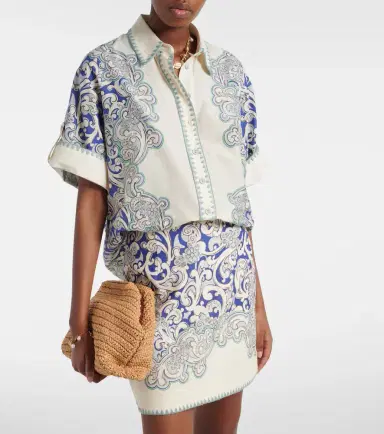 ALÉMAIS Alémais Printed cotton and silk shirt | Thumbnail 5 ALÉMAIS Alémais Printed cotton and silk shirt | Thumbnail 5