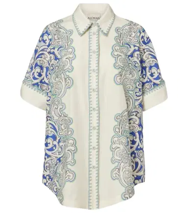ALÉMAIS Alémais Printed cotton and silk shirt | Thumbnail 1 ALÉMAIS Alémais Printed cotton and silk shirt | Thumbnail 1