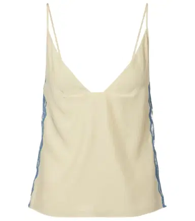 SIR Lace-trimmed silk camisole | Thumbnail 1