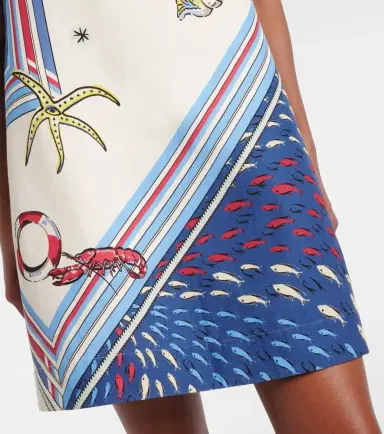 ALÉMAIS Alémais Apollo bow-detail printed minidress | Thumbnail 4