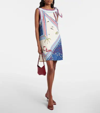 ALÉMAIS Alémais Apollo bow-detail printed minidress | Thumbnail 5