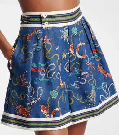 ALÉMAIS Alémais Cove printed linen shorts | Thumbnail 3 ALÉMAIS Alémais Cove printed linen shorts | Thumbnail 3