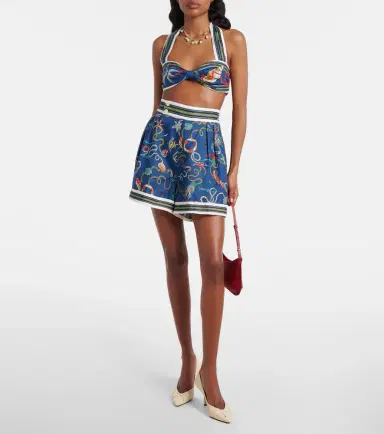 ALÉMAIS Alémais Cove printed linen shorts | Thumbnail 4 ALÉMAIS Alémais Cove printed linen shorts | Thumbnail 4