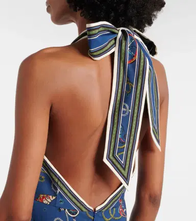 ALÉMAIS Alémais Cove printed halterneck maxi dress | Thumbnail 7
