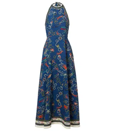 ALÉMAIS Alémais Cove printed halterneck maxi dress | Thumbnail 1