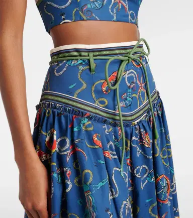 ALÉMAIS Alémais Cove printed cotton midi skirt | Thumbnail 5 ALÉMAIS Alémais Cove printed cotton midi skirt | Thumbnail 5