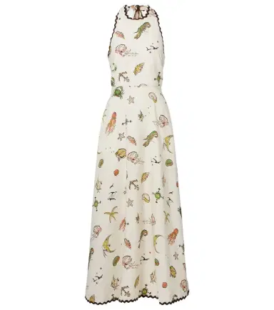 ALÉMAIS Alémais Printed halterneck maxi dress | Thumbnail 1