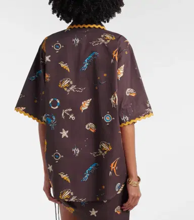 ALÉMAIS Alémais Printed cotton bowling shirt | Thumbnail 2