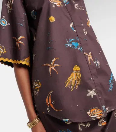 ALÉMAIS Alémais Printed cotton bowling shirt | Thumbnail 3