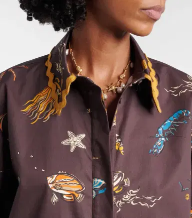 ALÉMAIS Alémais Printed cotton bowling shirt | Thumbnail 5