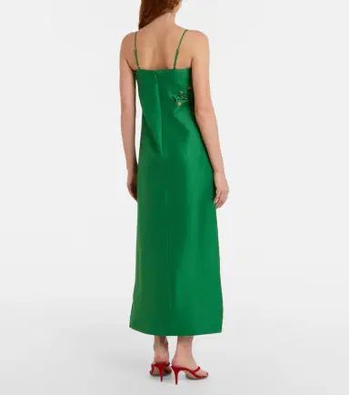 ALÉMAIS Alémais Embellished printed linen-blend maxi dress | Thumbnail 3