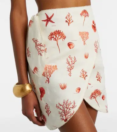 Agua by Agua Bendita Agustina printed linen beach cover-up | Thumbnail 3