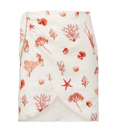 Agua by Agua Bendita Agustina printed linen beach cover-up | Thumbnail 1