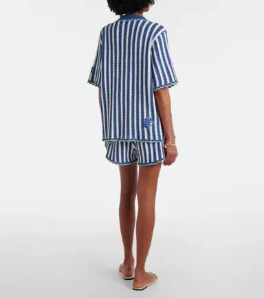 ALÉMAIS Alémais Crochet striped cotton shorts | Thumbnail 5 ALÉMAIS Alémais Crochet striped cotton shorts | Thumbnail 5