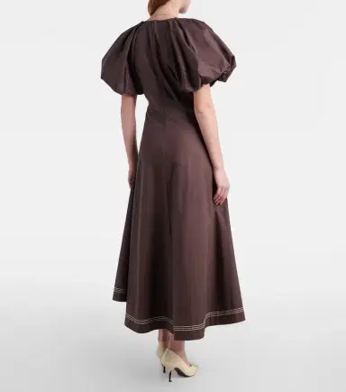 ALÉMAIS Alémais Puff-sleeve cotton maxi dress | Thumbnail 2