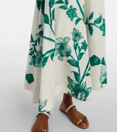 Agua by Agua Bendita Bergamota embellished floral cotton midi skirt | Thumbnail 4 Agua by Agua Bendita Bergamota embellished floral cotton midi skirt | Thumbnail 4