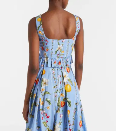 Agua by Agua Bendita Eslabón printed cotton bustier top | Thumbnail 4 Agua by Agua Bendita Eslabón printed cotton bustier top | Thumbnail 4