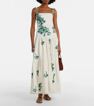Agua by Agua Bendita Lima embroidered linen maxi dress | Thumbnail 5 Agua by Agua Bendita Lima embroidered linen maxi dress | Thumbnail 5