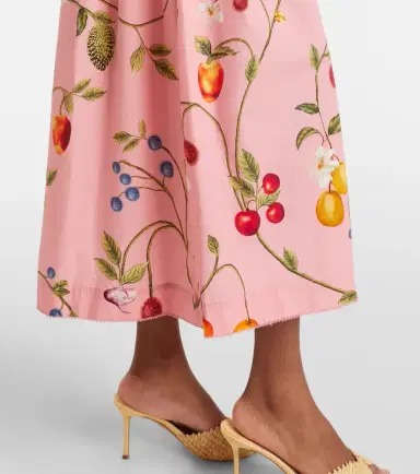 Agua by Agua Bendita Otoño printed cotton midi dress | Thumbnail 4
