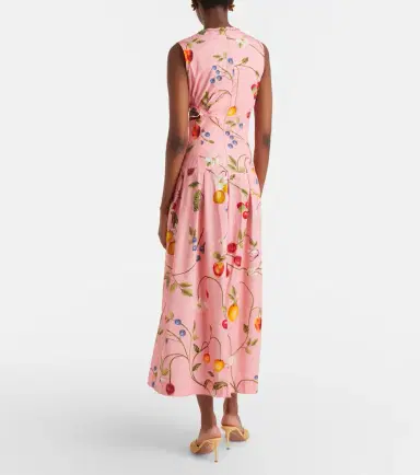 Agua by Agua Bendita Otoño printed cotton midi dress | Thumbnail 6