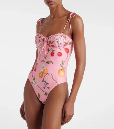 Agua by Agua Bendita Ébano printed swimsuit | Thumbnail 2